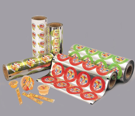 Beautiful PET PP PS Cup / Tray Peelable Lidding Film Plastic Cup Sealing Film