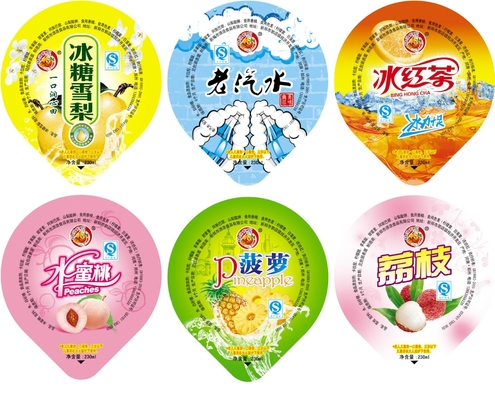 Food Grade Laminated PP Lid Cup Sealer Film / Lidding Film For Jelly Package