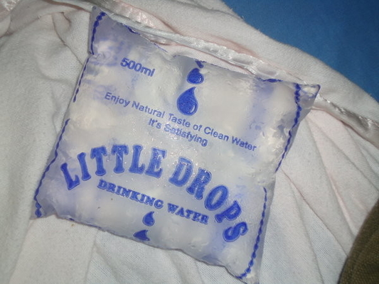 Food Grade 100% Original LDPE Material Printed PE Plastic Film For Water Sachet 500ml packing on the automatic machine
