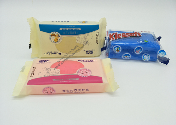Detergent Powder Plastic Laminating Roll Film , Packaging Roll Film Form Fill Seal Film Soap and Detergent