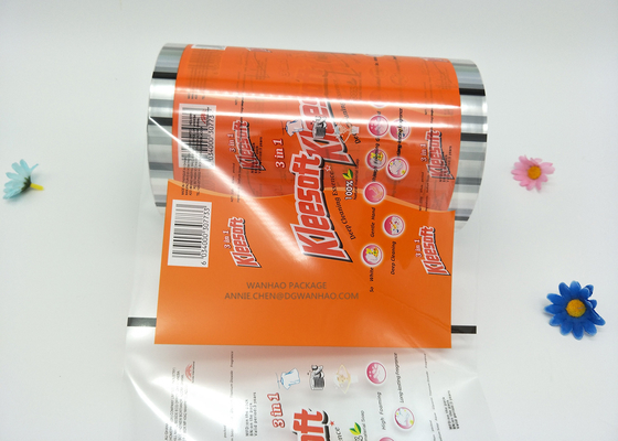 Detergent Powder Plastic Laminating Roll Film , Packaging Roll Film Form Fill Seal Film Soap and Detergent