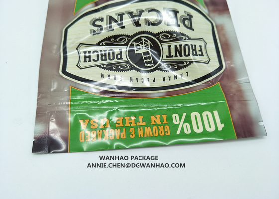 Customize Printed Doypacks Stand Up Pouch Bags with Resealable Zipper Pouch Window For Snack Grain Packaging