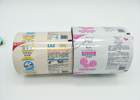 Custom Printed Liquid Shampoo Shower Gel Body Wash Packaging Film In rolls Metalize Good Barrier Heat Seal Non Leakage