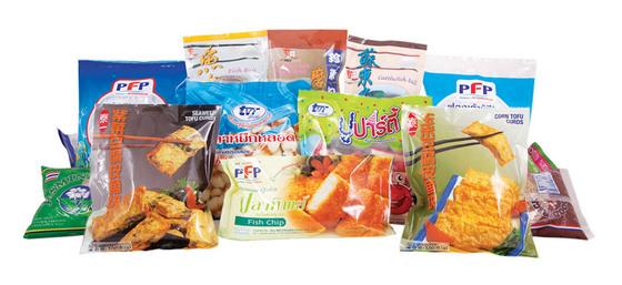 Custom Printed Low Temperature Resistance Frozen Packaging Bags For Pastry Dim