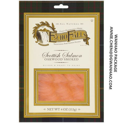 Custom Gravure Printing Smoked Salmon Vacuum Packaging Storage Bags