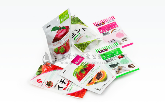 Customized Color Printed Plastic Stand Up Pouch Bags , Pet Food Bag With Ziplock